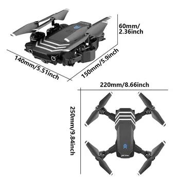 2021 Naujas RC Drone LS11PRO WIFI FPV Su 4K HD Kamera, Aukštis Hold Režimu Viena Pagrindinių Grįžti Sulankstomas Rankos Quadcopter Drone Dovanų
