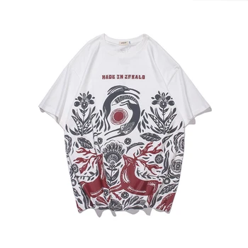2021 Vyrų Streetwear Marškinėliai Hip-Hop Kūrybos Spausdinti Marškinėlius Harajuku Medvilnės Vasaros trumpomis Rankovėmis T-Shirt Viršūnes Tees WQ473