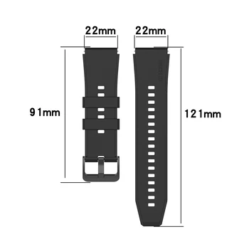 22mm Silikono Watchband už Huawei Žiūrėti GT2 Pro/Garbės Žiūrėti GS Pro Žiūrėti Juosta, Diržu, Xiaomi Huami Amazfit GTR 2 GTR2