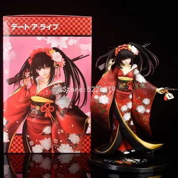 23cm KDcolle Data Gyventi Anime Pav Tokisaki Kurumi Masinantis Kimono Veiksmų Skaičius, KADOKAWA Kurumi Tokisaki Statulėlės Modelis Žaislai