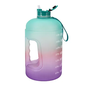 3.78 L Motyvacijos Vandens Butelis 1 Galonas Didelių Pajėgumų Lauko aikštelių Plastikinio Butelio BPA free