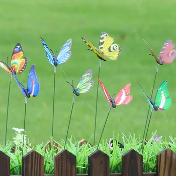 3D Pinwheel Mielas Bičių Gražus Drugelis Animacinių filmų Vabzdžių, Gyvūnų vėjo malūnas Sodo Puošmena šalis dekoro Spalva Atsitiktinis