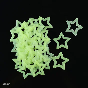 40Pcs 3D Žvaigždės Švyti Tamsoje Vaikams, Kūdikio Kambarys, Miegamasis Lubų, Sienų Lipdukai Namų Dekoro Šviesos Fluorescencinės