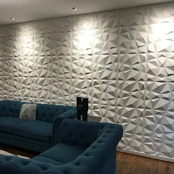 4Pcs 30cm Dekoratyvinės 3D Sienų Plokštės Deimantų Dizaino 3d sienų lipduko Tapetai, Freskos Plytelės-Panel-Pelėsių vandeniui Vonios kambarys, Virtuvė,