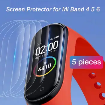 Apsauginis Stiklas Xiaomi Mi Juosta 4 5 6 Smart Žiūrėti Smart Juosta Stiklo Plėvelė Screen Protector Filmas Xiaomi Mi Juosta 4 5 6