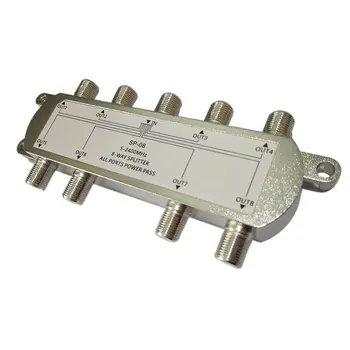 Aukštos Kokybės BLS-08A 8-Būdas Signalo Palydovinio Splitter TV Antenai RF, Coaxial Cable Splitter