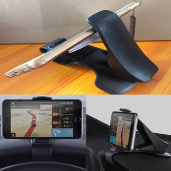 Automobilių GPS Navigacijos prietaisų Skydelio Telefono Laikiklis, Universalus Mobiliojo Telefono Įrašą Fold Juoda