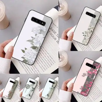 Danqing rašalo Kinų meno tapybos telefono dėklas Samsung Galaxy A50 A30 A71 A40 S10E A60 A50s A30s Pastaba 8 9 S10 Plius S10 S20 S8