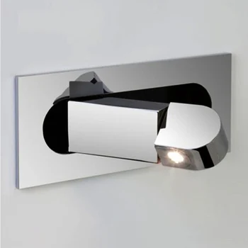 Embedded Patalpų 3W LED Sienų apšvietimo Kampas Reguliuojamas Laisvai Naktiniai staleliai, Lempa Šiltai Balta Šviesos Viešbutis, Kavinė Namų Sieniniai Šviestuvai