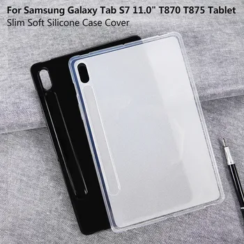 Filmas Tablet Ekrano Raštas Padas Priedai Samsung Galaxy Tab S7 11.0 Colių T870 T875 Tablet Slim Minkštos Tpu Case Cover