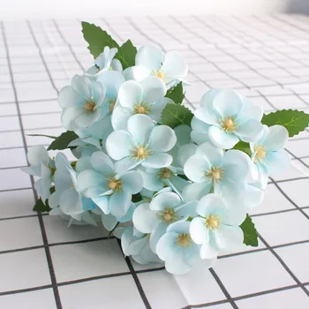 Gražus Malus crabapple Hydrangea Dirbtinės Gėlės Netikrą Gėlės Šilko Namų Dekoro Dirbtiniais Gėlės Vestuvių Stalo Apdailos