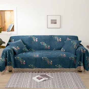Househood Paprastas Raštas Sukurtas Elastinės Medvilnės Mėlyna Sofa Padengti Aukštos Kokybės Sofa Tekstūros Mat Vasarą, Gyvenamasis Kambarys Sofos Dangtis