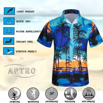 Jackherelook Prekės ženklo Dizainas Kubos Marškinėliai Vyrams Japonijos Vandenyno Bangų Tapybos Turn-žemyn Apykaklės Havajų Topai Marškinėliai Paplūdimys Palaidinė