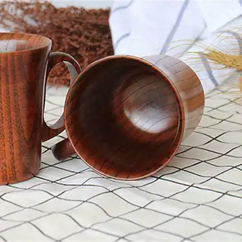 Kietojo Zizifų Puodelis Rankų darbo Natūralios Medinės Puodelio Kavos, Alaus Taures Japonų Stiliaus Puodelis Pusryčiams Arbata Alaus Drinkware