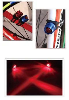 LED Dviračio Žibintai, Baterija Dviračio Galinis užpakalinis žibintas atsparus Vandeniui MTB Kalnų Dviračių galinio Žibinto Šviesa Dviračių Priedai