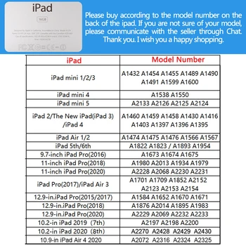 Mergaičių Mados iPad 8 Kartai Atveju Oras 4 Funda Su Pieštukas Turėtojas 7-osios, 6-osios, Skirtą 