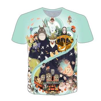 Mergina Drabužių, Negabaritinių marškinėliai Berniukui 3D Anime Katė Marškinėliai 2021 Atsitiktinis Trumpas Rankovėmis Viršuje Baby Vaikų Aprangą 4-14 Metų amžiaus