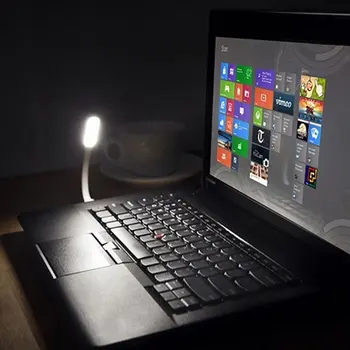 Mini USB LED Šviesos Lempa 180 Laipsnių Reguliuojamas Nešiojamų Lanksti powerbank PC, Nešiojamas, Nešiojamasis Kompiuteris Naktį Darbo