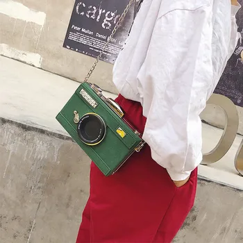 Moterų Asmeninį Madų Fotoaparato Formos Sankabos Ponios Atsitiktinis Mini Crossbody Krepšys Mažų Pečių Maišą Piniginės