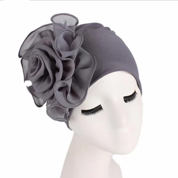 Moterų Kietas Gėlių Elastinga Turbaną Skrybėlę Chemo Kepuraitė Galvos Skara Wrap Bžūp Galvos Apdangalai Vėžio Pacientų Plaukų Slinkimas Priedai