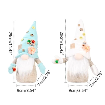 Motinos Diena Gnome Mygtuką Gėlių Tomte švedijos Nisse Skandinavijos Elf Nykštukas Troba Virtuvės Dekoro Pakopų Lentyna Dėklas M6CE