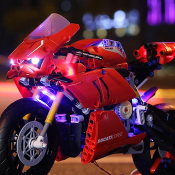 (NEBUVO Įtraukta Į Modelį), LED Apšvietimo Komplektas Ducati V4R Motociklo 42107 blokai apšvietimo dovana