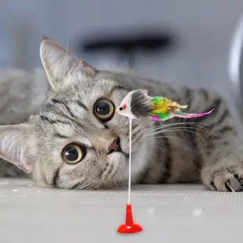 Naminių Kačių Interaktyvus Žaislas Juokinga Gyvis Pavasario Modeliavimas False Pelės Naudotis Kačių Nagai Plastiko ir Pliušinis Katės Kačiukas Kibinimas Žaislai
