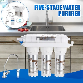Naujo Tipo 3+2 Ultrafiltravimas Tiesiogiai Geriamojo Vandens Filtravimo Sistema, skirta Buitinių Virtuvės Čiaupo Vandens Filtro Rinkinys