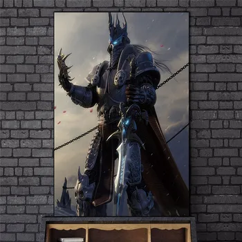 Plakatas Namų Dekoravimas, Tapyba World of Warcraft 8.0 Žemėlapis, Aliejus, Drobė Meno Drobė, Tapyba Sienos Menas Drobė Cuadros Dekoras