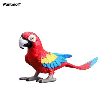 Realus paukščių gyvūnų statulas,plastikiniai tropinių paukščių skaičius žaislų rinkinys įskaitant tukanai, stručiai, flamingas, dovanos vaikams