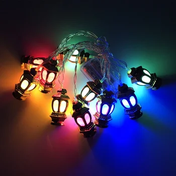 Retro LED String Žibintai Kūrybos šviesos Diodai, Šviesos, Langų Apdailos Baterijos Energijos Palace Žibintų Ornamentu Ramadanas Guirlande Luces