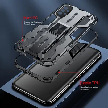 Samsung Galaxy A72 Atveju Automobilinis Magnetinis Laikiklis Šarvai Padengti Sumsung 72 A725F A726B Fotoaparatas atsparus smūgiams Rėmo Laikiklis Telefono Coque