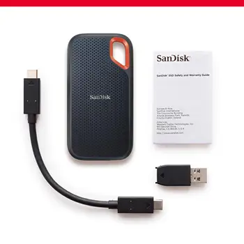 SanDisk Didelės Spartos Nešiojamų SSD Išorinis Kietasis Diskas 500GB 2TB 1 TB 4TB Nešiojama Atminties SSD USB C Tipo Mobiliųjų Saugojimo Nešiojamas kompiuteris
