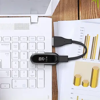 Stiger Įkroviklio Kabelį Mi Band 3 USB Įkrovimo Laidą Xiaomi 3 Smart Žiūrėti 14cm TPE Atsparus smūgiams Šviesos Mažas