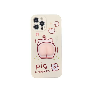 Tinka Iphone, 11 Promax Kūrybos Mielas Piggy Mobiliojo Telefono Dėklas