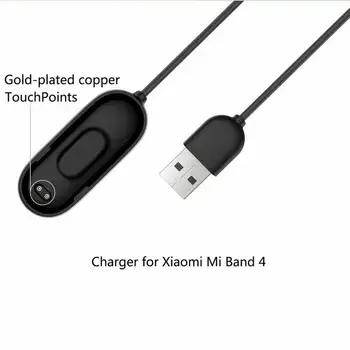 USB Įkroviklius Xiaomi Mi Juosta 4 Įkroviklio Smart Band Apyrankė Apyrankės Įkrovimo Kabelis 12cm/1m Xiaomi MiBand 4 Įkroviklio Linija