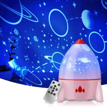 USB Įkrovimo Žvaigždėto Dangaus Žibintai Muzikos Stalo Lempa Nuotolinio Valdymo Romantiška Raketų Projekcija Lempa Kambarį Miegamasis Šalis