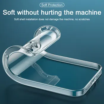 Ultra Plonas Objektyvo Apsauga, Telefono dėklas Skirtas iPhone 12 Pro Max Soft Galinį Dangtelį iPhone 11 Pro Max Skaidraus Silikono Atveju 12 Mini