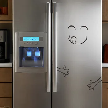 Šaldytuvas lipdukas juokingi mažų lipdukų šaldytuvas kabineto durų lipdukas asmeninį kūrybinės virtuvės sienų lipdukai