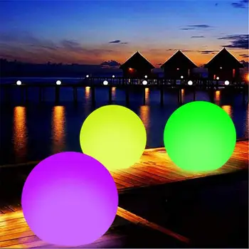 Žėrintis Paplūdimio Kamuolys nuotolinio valdymo pulto LED šviesos Baseinas Žaislas 13 Spalvomis Žėrintis Kamuolys Pripučiamas LED Paplūdimio Kamuolys Partijos Priedai