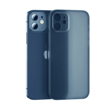 0,3 mm Ultra Plonas Telefono dėklas Skirtas iPhone 12 Mini Pro 11 XS Max X XR Fotoaparato Apsauga, Matinis Sunku PP Galinį Dangtelį Atveju iPhone 11