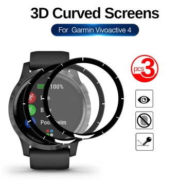1/2/3pcs 3D Full Screen Protector, Dėl Garmin Vivoactive 4 in Vivo-veiklioji 4 Vivoactive4 Smart Žiūrėti Apsauginės Plėvelės Ne Stiklo