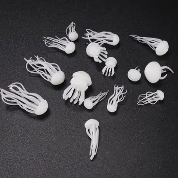 16 Vnt/set Epoxy užpildų Krištolas Vandenyno Dervos 3D Mini Medūzos Modeliavimas 