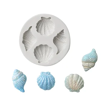 2 Mini Shell Myli Jūros Žvaigždė Silikono Formos 3D Modeliavimas Shell 