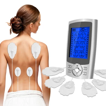 24Modes EMS Electroestimulador Elektrodų Pagalvėlės Compex Smūgio Bangos Fizioterapija Dešimtis Mašina Impulso Akupunktūra Massager Kūno