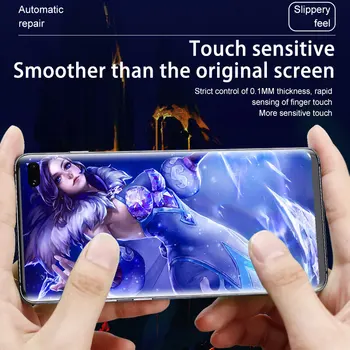 3Pcs Screen Protector For Samsung Galaxy S10 S20 FE S21 Ultre S8 S9 Plus S6 S7 Krašto Pilnas draudimas Hidrogelio Filmas Pastaba 20 8 9 10