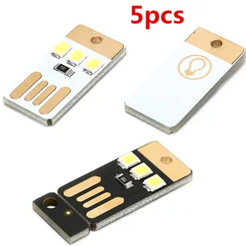 5vnt/daug mini Pocket Kortelė USB Power LED 