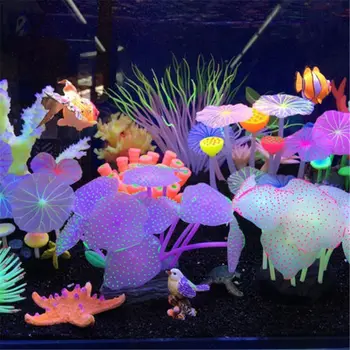 Akvariumas Silikono Modeliavimas Dirbtinio Žuvų Bakas Netikrą Koralų Augalų Povandeninį Vandens Jūros Koralų Ornamentu Dekoro Priedai