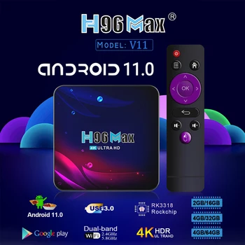 Android 11.0 TV BOX 32G 64G 128G 2.4 G&5G 