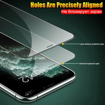 Apsauginis Stiklas Ant iPhone 11 12 Pro Max XS XR 7 8 6s Plus SE Screen Protector, iPhone, 12 Mini Pro 11 Max Grūdintas Stiklas